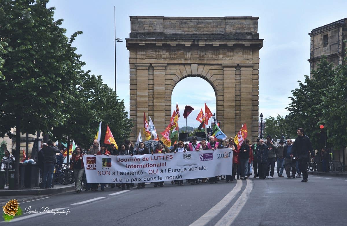 📰 Reportage pour Corbis-Images : Couverture de la Manifestation du 1er Mai 2013 à Bordeaux Manifestation du 1er Mai 2013 à Bordeaux
