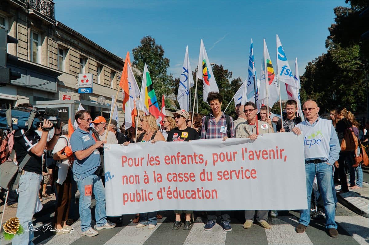 📢 Reportage pour Corbis/Getty Images : Journée d’Action de l’Enseignement à Bordeaux Journée d’action de l’enseignement