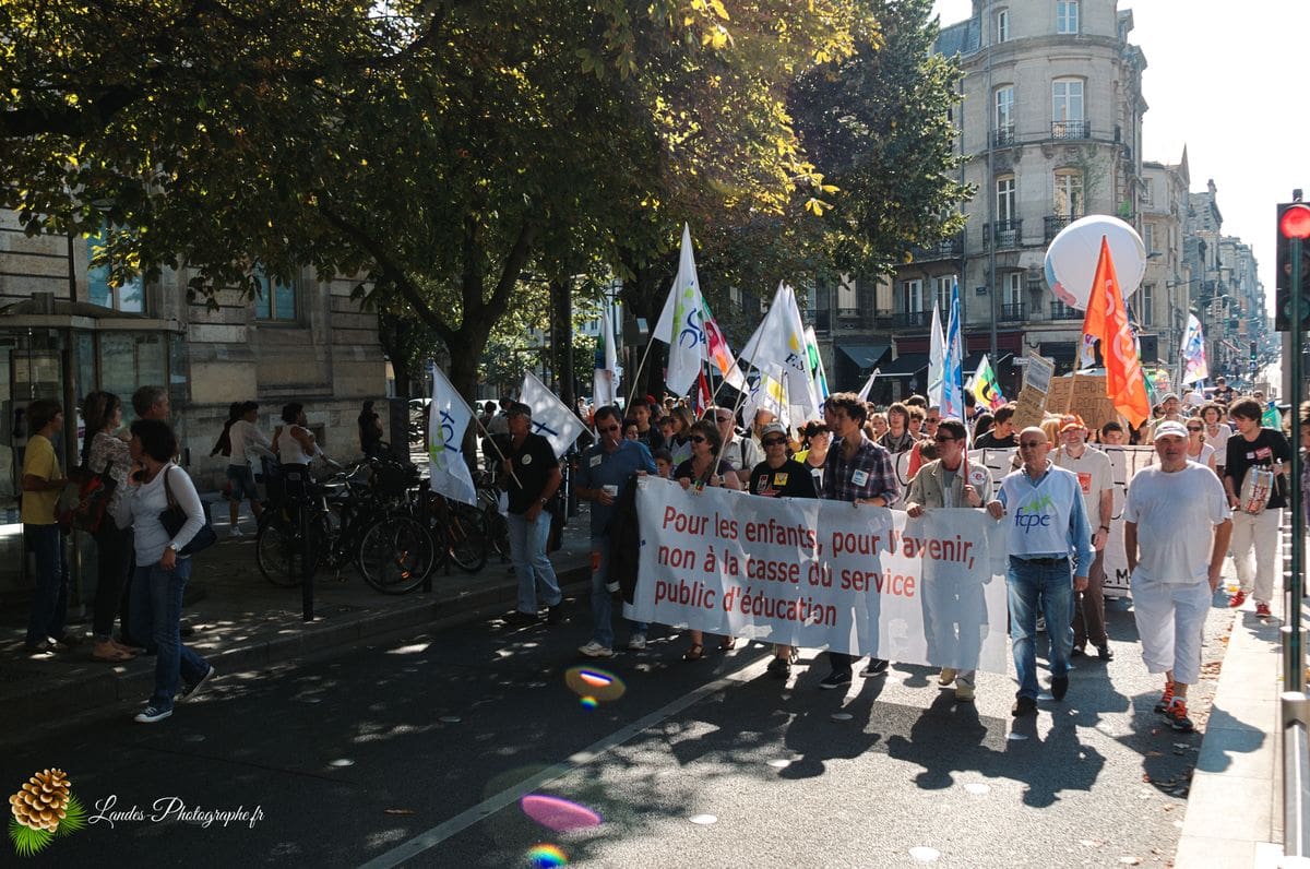 📢 Reportage pour Corbis/Getty Images : Journée d’Action de l’Enseignement à Bordeaux Journée d’action de l’enseignement