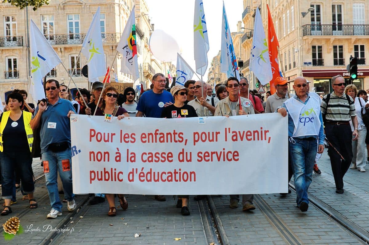 📢 Reportage pour Corbis/Getty Images : Journée d’Action de l’Enseignement à Bordeaux Journée d’action de l’enseignement