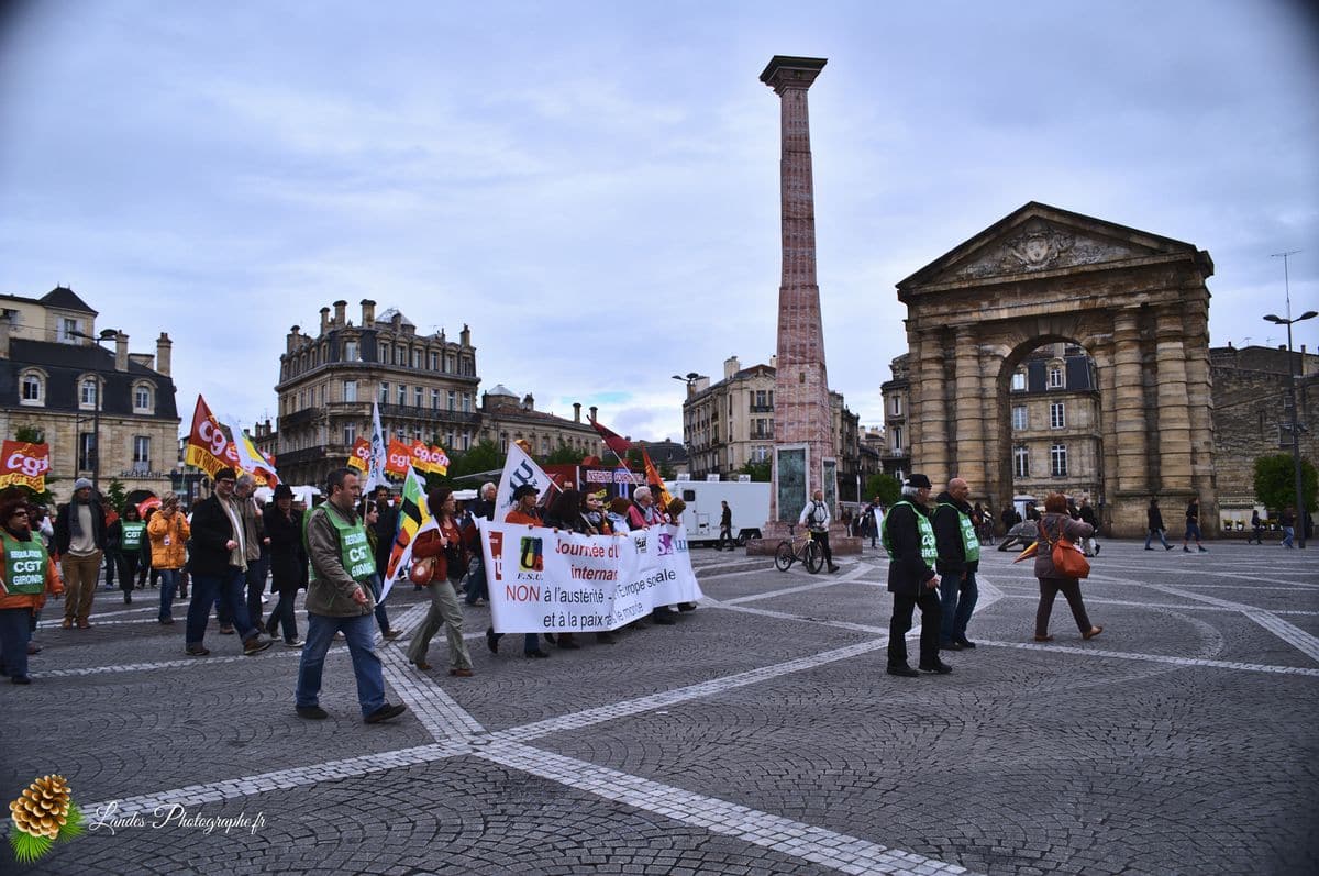 📰 Reportage pour Corbis-Images : Couverture de la Manifestation du 1er Mai 2013 à Bordeaux Manifestation du 1er Mai 2013 à Bordeaux