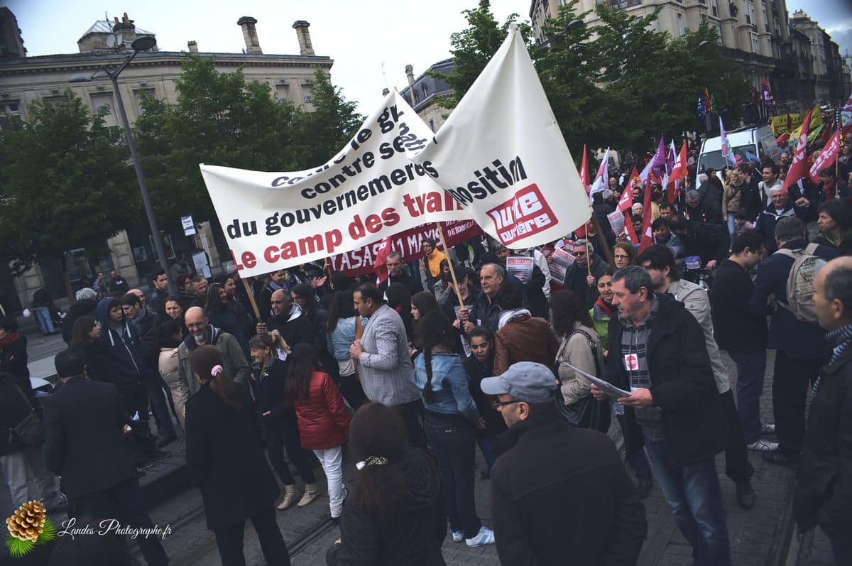 📰 Reportage pour Corbis-Images : Couverture de la Manifestation du 1er Mai 2013 à Bordeaux Manifestation du 1er Mai 2013 à Bordeaux