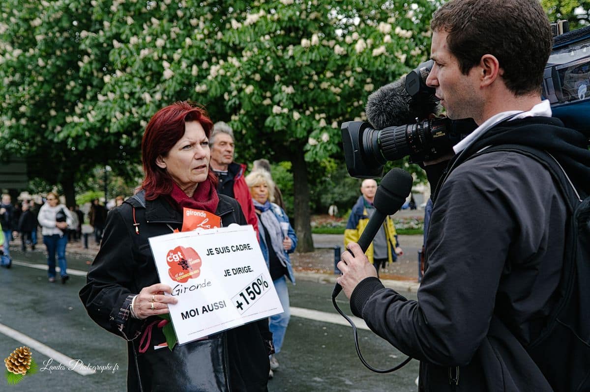 📰 Photojournalisme : Couverture de la Manifestation du 1er Mai à Bordeaux Manifestation du 1er Mai 2009