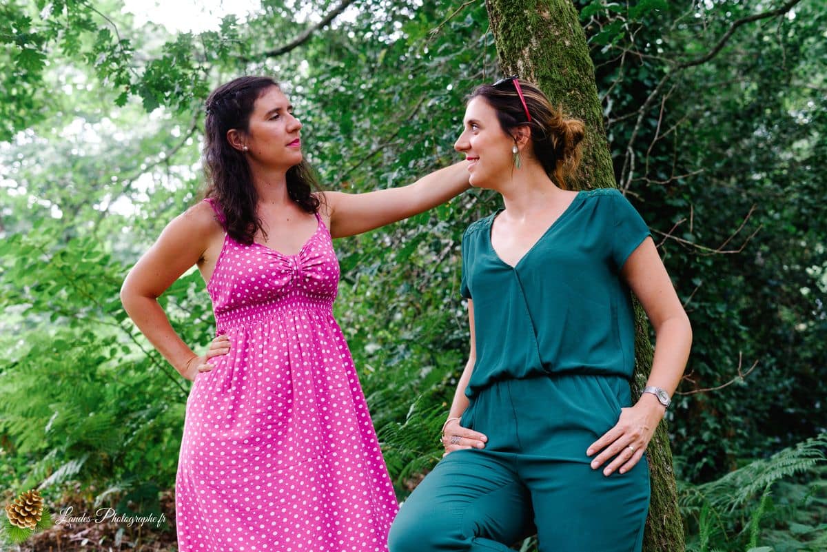 👭 Portrait de Sœurs : Mathilde et Laurence au Bois de Fontaine Mathilde et Laurence