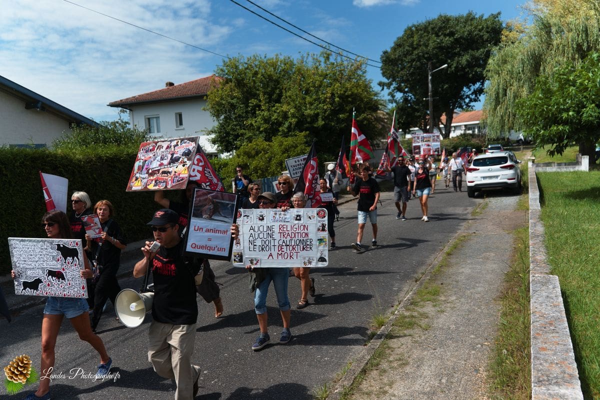 ✊ Manifestation pour l’abolition de la corrida à Saint-Vincent-de-Tyrosse Manifestation pour l’abolition de la corrida à Saint-Vincent-de-Tyrosse