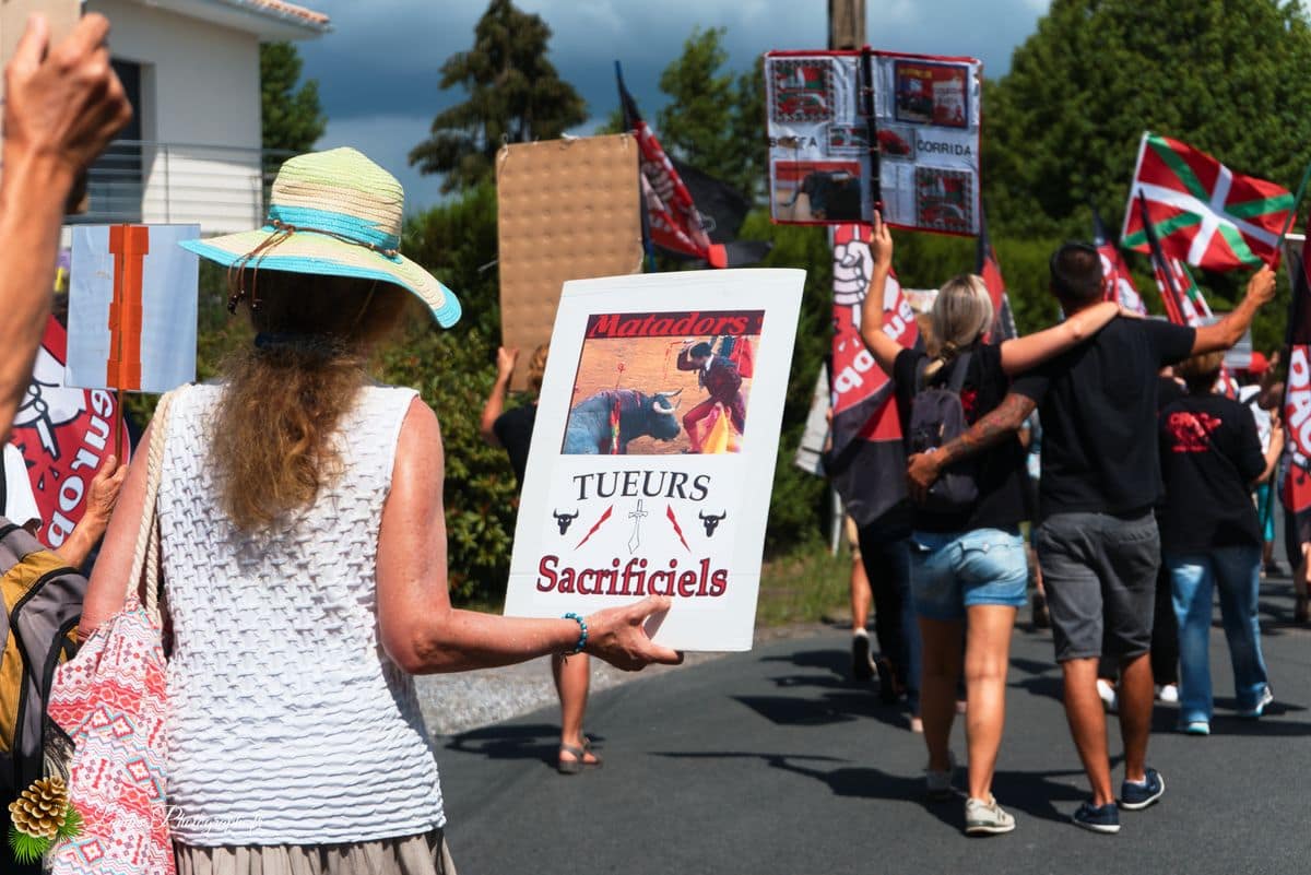 ✊ Manifestation pour l’abolition de la corrida à Saint-Vincent-de-Tyrosse Manifestation pour l’abolition de la corrida à Saint-Vincent-de-Tyrosse