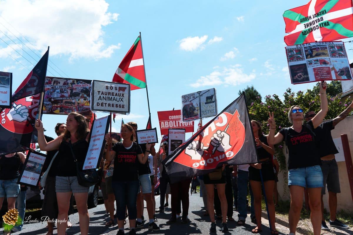 ✊ Manifestation pour l’abolition de la corrida à Saint-Vincent-de-Tyrosse Manifestation pour l’abolition de la corrida à Saint-Vincent-de-Tyrosse
