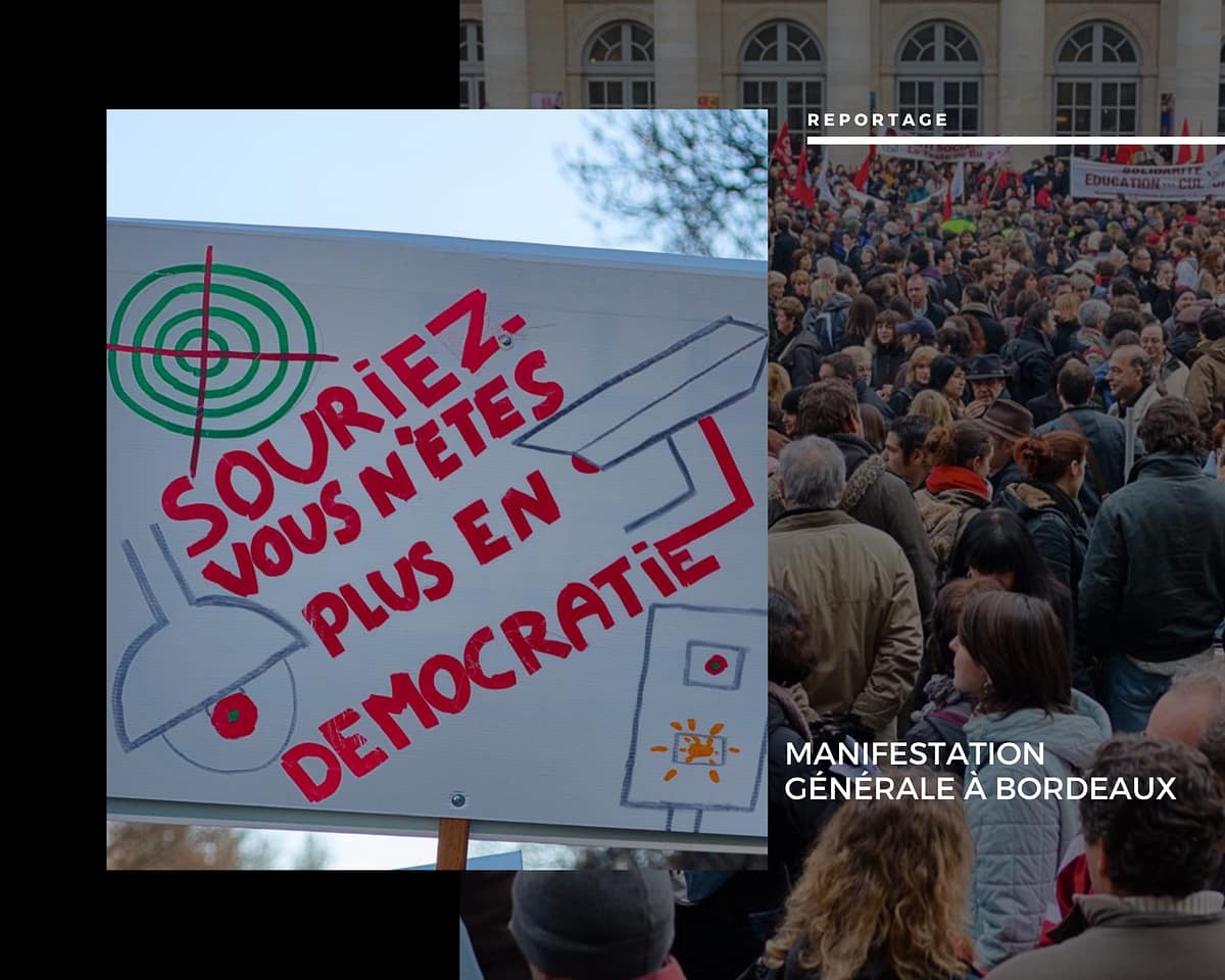 ✊ L'Instant Social : Reportage de Manifestation Générale à Bordeaux pour Corbis Manifestation générale à Bordeaux