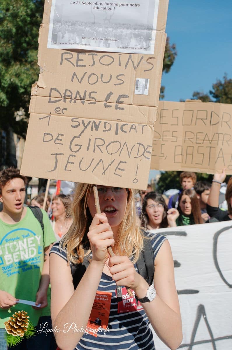 📢 Reportage pour Corbis/Getty Images : Journée d’Action de l’Enseignement à Bordeaux Journée d’action de l’enseignement
