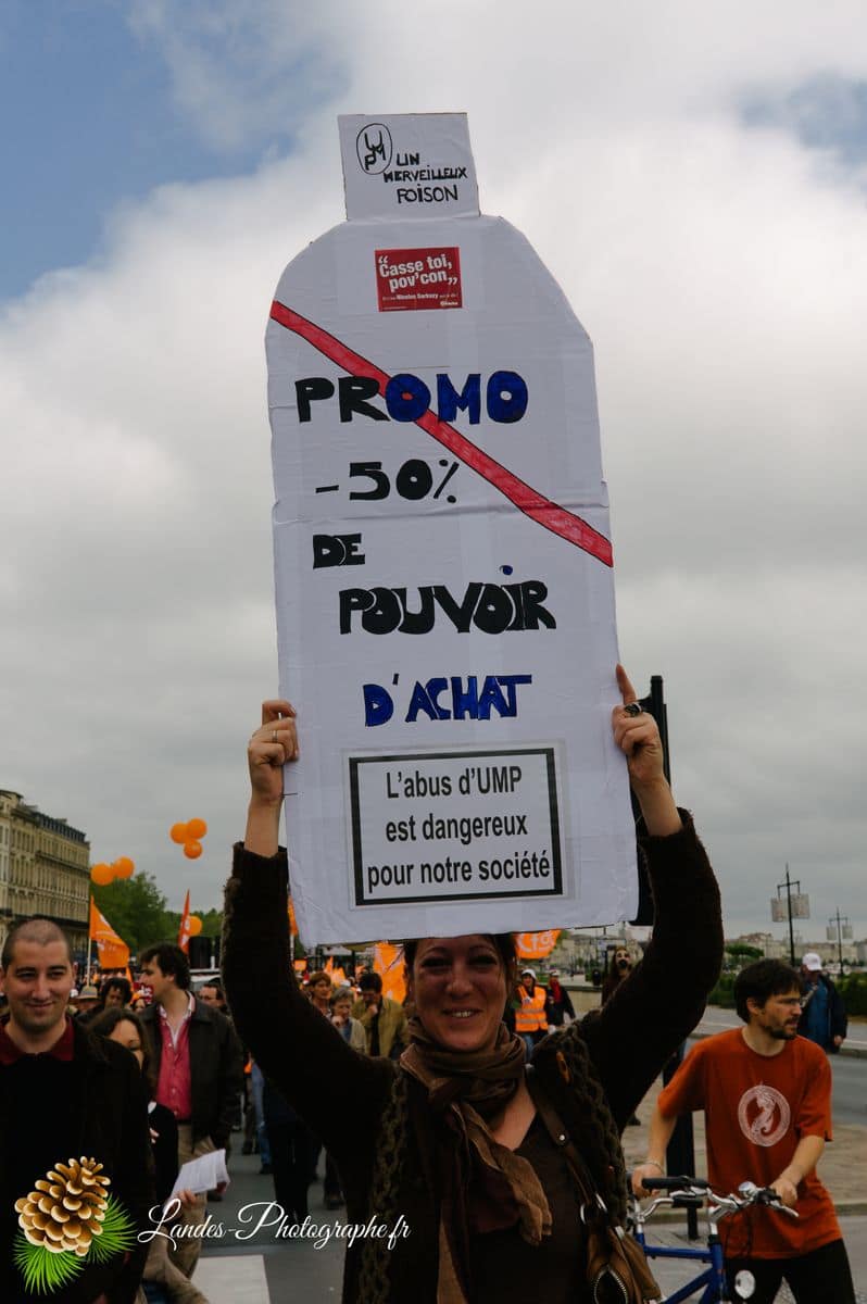 📰 Photojournalisme : Couverture de la Manifestation du 1er Mai à Bordeaux Manifestation du 1er Mai 2009