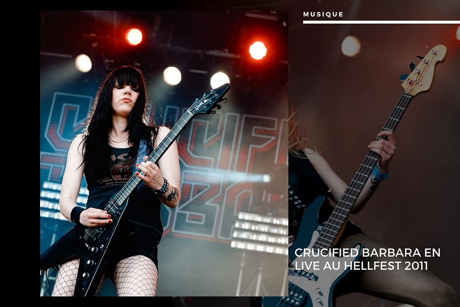 ⚡ Crucified Barbara : L'Énergie Féminine sur Scène au Hellfest 2011 Crucified Barbara en live au Hellfest 2011