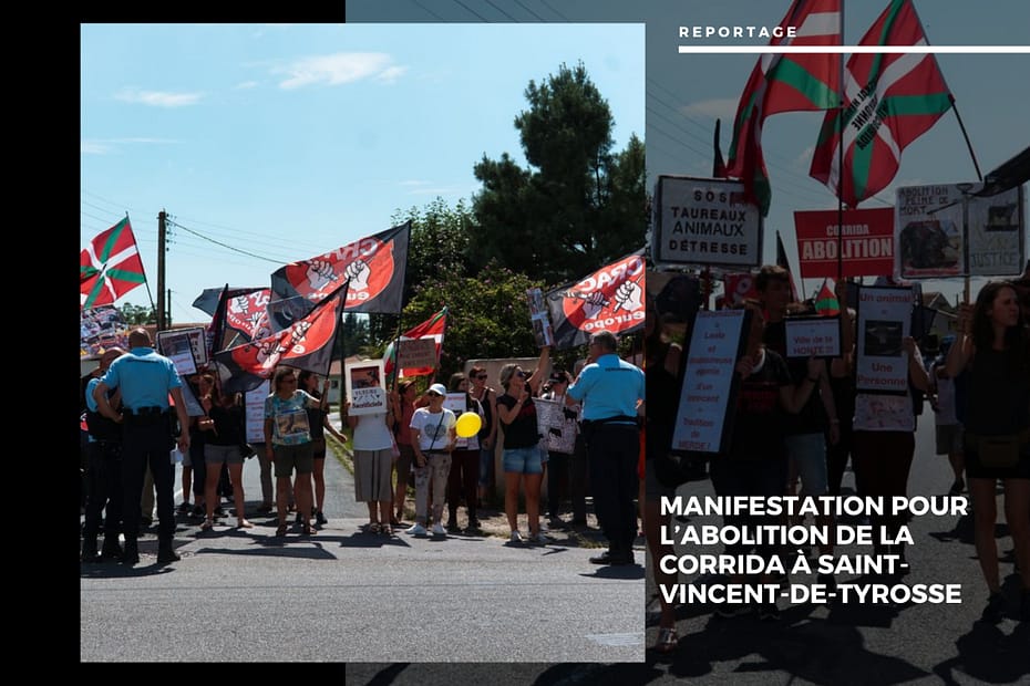 ✊ Manifestation pour l’abolition de la corrida à Saint-Vincent-de-Tyrosse Manifestation pour l’abolition de la corrida à Saint-Vincent-de-Tyrosse