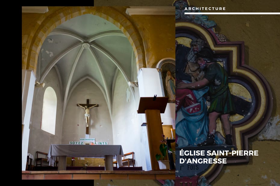 🗝️ L'Église Saint-Pierre d'Angresse : Du Roman au Gothique Église Saint-Pierre d'Angresse