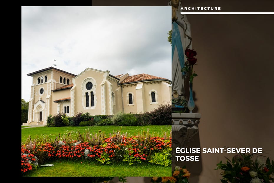 🕊️ L'Église Saint-Sever de Tosse : Entre Roman et Néo-Landais Église Saint-Sever de Tosse