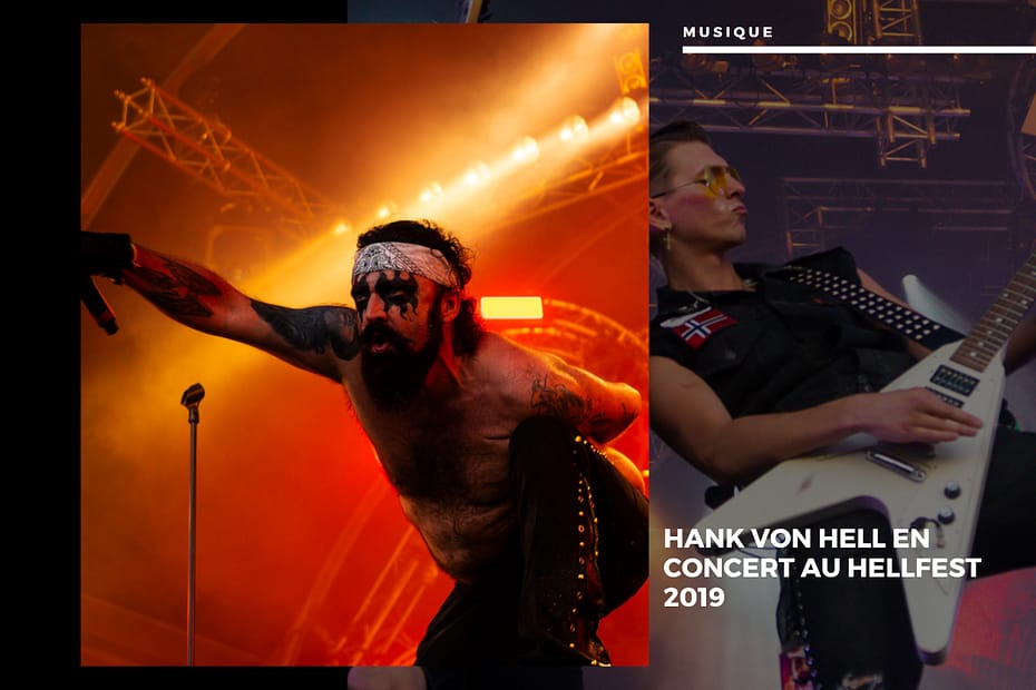 Hank Von Hell en concert au Hellfest 2019