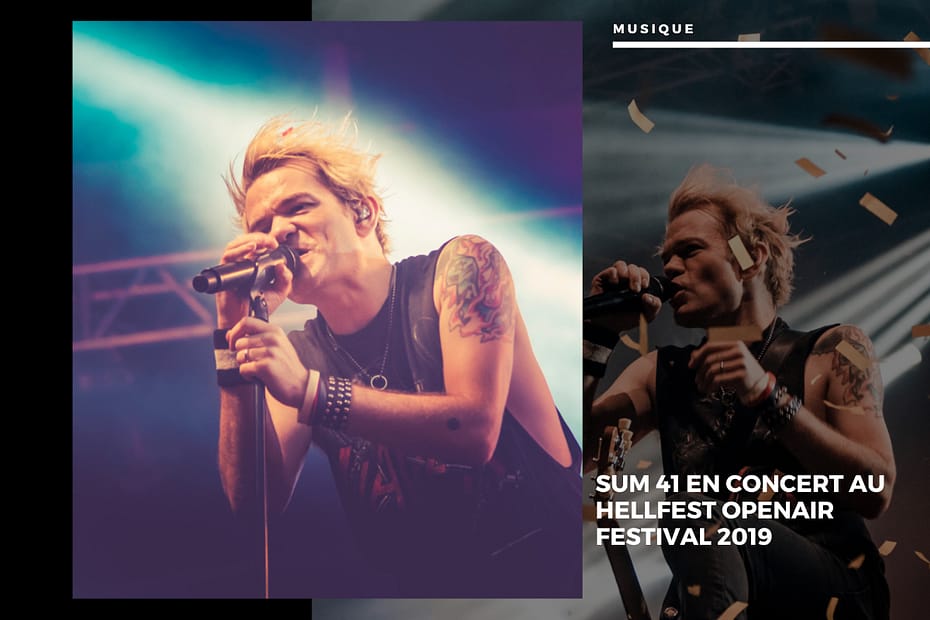 Sum 41 en concert au Hellfest OpenAir Festival 2019